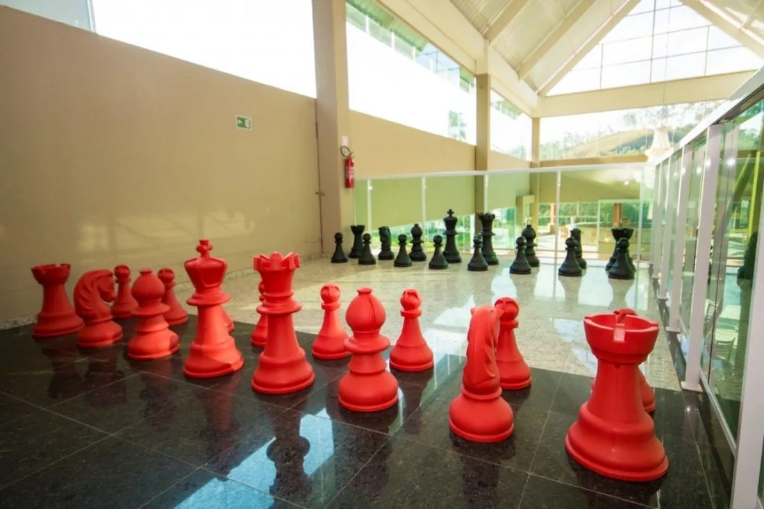 Xadrez gigante no Cassino Resort